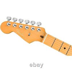 Fender American Ultra Stratocaster Maple Fb Guitare À Main Gauche Mocha Burst