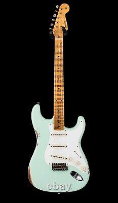 Fender Custom Shop 1958 Stratocaster Relic Super Faded Aged Surf Green #77293 	 
<br/> 	<br/>Atelier de personnalisation Fender 1958 Stratocaster Relic Super Faded Aged Surf Green #77293