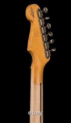 Fender Custom Shop 1958 Stratocaster Relic Super Faded Aged Surf Green #77293  <br/>  <br/>	Atelier de personnalisation Fender 1958 Stratocaster Relic Super Faded Aged Surf Green #77293