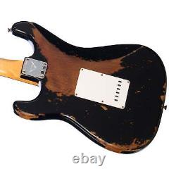 Fender Custom Shop 1960 Stratocaster Heavy Relic Black Electric Guitar NEUF