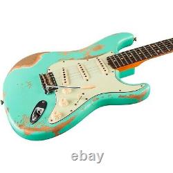 Fender Custom Shop 1960 Stratocaster Heavy Relic Guitar Faded Aged Surf Green