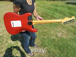 Fender Custom Shop Deluxe Stratocaster Crimson Flame Maple Top Abby Pickups