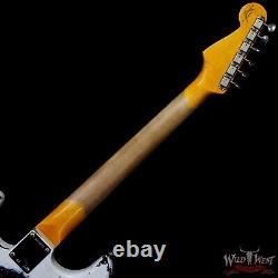 Fender Custom Shop White Lightning Stratocaster Hss Floyd Rose Black Guard Noir