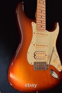 Fender Deluxe Stratocaster Hss Tobacco Sunburst 75e Boisilless Et Hard Cas