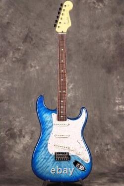 Fender / FSR Fabriqué au Japon Hybrid II Stratocaster Transparent Blue Burst