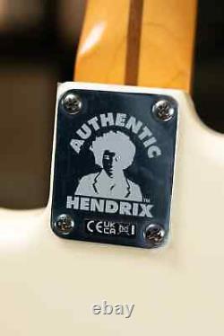 Fender Jimi Hendrix Stratocaster avec touche en érable blanche olympique et housse de transport