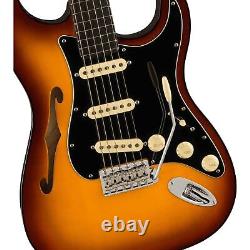 Fender LTD Suona Stratocaster Thinline Violin Burst, Touche en ébène
