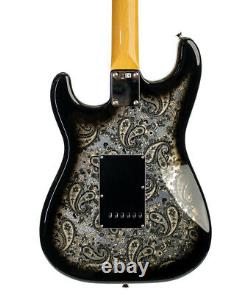 Fender Limited Edition Black Paisley Stratocaster, Rosewood Fingerboard, Black