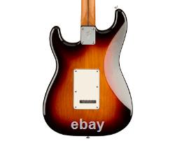 Fender Ltd Ed Player Stratocaster 3-Color Sunburst avec manche en érable torréfié boîte ouverte