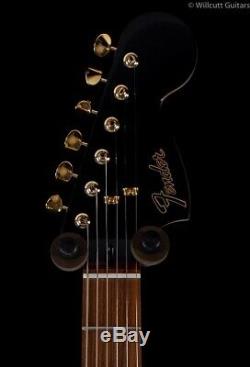 Fender Ltd Mahogany Blacktop Stratocaster Matériel Hhh Or Blanc Olympique (249)