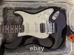 Fender Made In Japan Limited Stratocaster Avec Étui Floyd Rose Black Avec Coque Dure