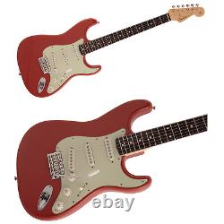Fender Made In Japan Traditional 60s Stratocaster Fiesta Guitare Électrique Rouge