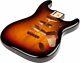 Fender Mexico Stratocaster Sss 3-tone Sunburst Corps En Aulne Avec Monture De Pont Vintage