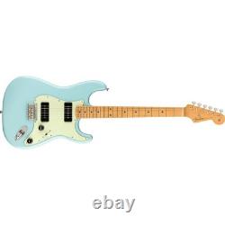 Fender Noventa Stratocaster Guitare Électrique, Touche en Erable, Bleu Daphne
