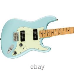 Fender Noventa Stratocaster Guitare Électrique, Touche en Erable, Bleu Daphne