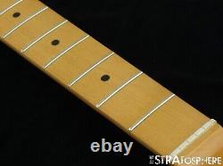 Fender Noventa Stratocaster Strat Neck Tuners 9.5 Radius C Guitar Maple