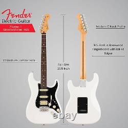 Fender Player II Stratocaster HSS 6 Cordes Guitare Electrique Blanche Polaire