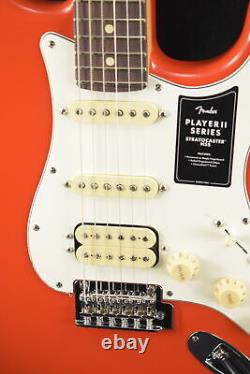 Fender Player II Stratocaster HSS Rouge Corail Touche en Palissandre