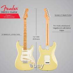 Fender Player II Stratocaster, Touche en érable, Guitare électrique Hialeah Yellow