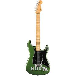 Fender Player II Stratocaster modifiée en érable avec touche en palissandre, guitare Harvest Green Metallic