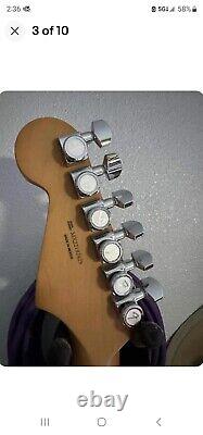 Fender Player Plus Stratocaster HSS, Silverburst Mint Strat avec étui et configuration professionnelle