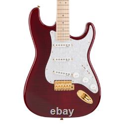 Fender Richie Kotzen Stratocaster Transparent Red Burst avec touche en érable