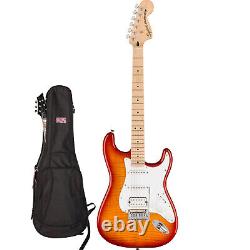 Fender Squier Affinity Stratocaster Fmt Hss Sienna Guitare Sunburst Avec Gig Bag