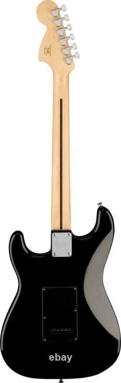 Fender Squier Affinity Stratocaster édition limitée noire, pickguard en écaille de tortue