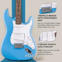 Fender Squier Debut Stratocaster Bleu Californie avec Amplificateur Fender Squier Debut Stratocaster Bleu Californie avec Amplificateur