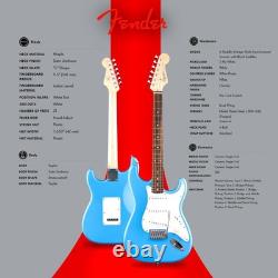 Fender Squier Debut Stratocaster Bleu Californie avec Amplificateur Fender Squier Debut Stratocaster Bleu Californie avec Amplificateur