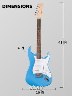 Fender Squier Debut Stratocaster Bleu Californie avec Amplificateur Fender Squier Debut Stratocaster Bleu Californie avec Amplificateur