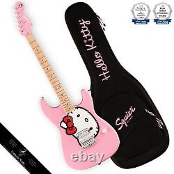 Fender Squier Édition Limitée Hello Kitty Stratocaster Touche en Érable Rose JP