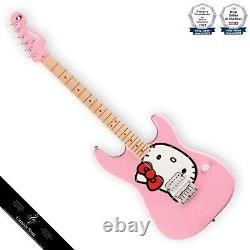 Fender Squier Édition Limitée Hello Kitty Stratocaster Touche en Érable Rose JP