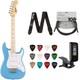 Fender Squier Mini Strat California Blue Pack Avec Sangle, C&acirc;ble Et Accordeur