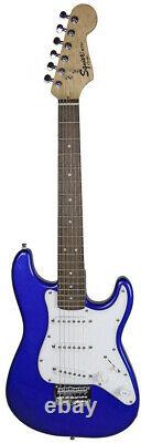 Fender Squier Mini Strat Electric Guitar Imperial Blue Avec Amplificateur