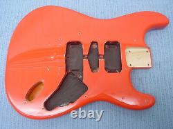 Fender Squier Strat Hardtail Fat Stratocaster Red Orange Body Guitare Électrique Ht