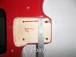 Fender Squier Strat Hardtail Fat Stratocaster Red Orange Body Guitare Électrique Ht