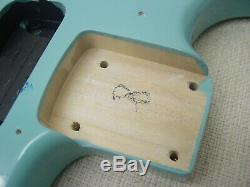 Fender Squier Strat Hardtail Stratocaster Body Turquoise Tropical Guitar Ht