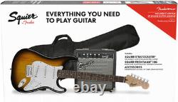 Fender Squier Stratocaster Pack Sunburst Avec Amplificateur Frontman 10g