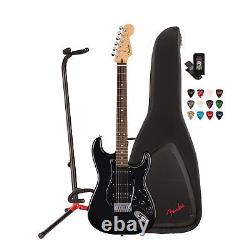 Fender Standard Stratocaster HSS Guitare Électrique Noire à 6 Cordes Ensemble