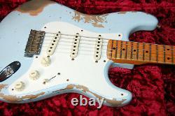 Fender Stratocaster 1957 Relic Lourd Spec Moderne Sonic Bleu Custom Shop 7lbs