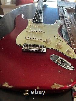 Fender Stratocaster 1960 Wildwood Spec Bonbon Pomme Rouge Pel Relique Lourde