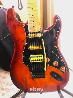 Fender Stratocaster American Custom Floyd Rose Burl (Rare) - Fabriquée aux États-Unis