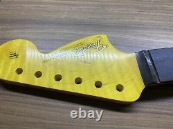 Fender Stratocaster Cbs Headstock Rose Encolure 66' Style Aaa Flame Mint