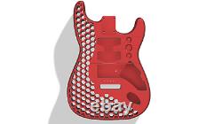 Fender Stratocaster Corps Hexagon Imprimé 3d