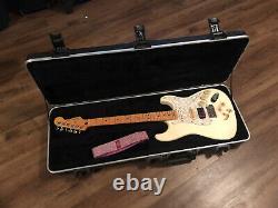 Fender Stratocaster Electric Guitar Hss Burnt White Custom Pièces Rares