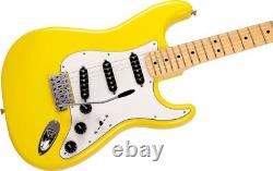 Fender Stratocaster Japonaise Édition Limitée avec Touche en Érable, Couleur Jaune Monaco, Neuf.