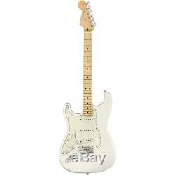 Fender Stratocaster Joueur Gauchers Guitare Électrique, Érable, Blanc Polaire