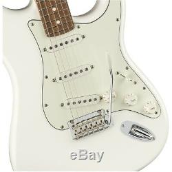 Fender Stratocaster Lecteur Guitare Électrique Pau Ferro Fingerboard Polar Blanc