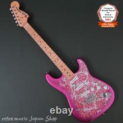 Fender Stratocaster Made in Japan en édition limitée, touche en érable, Pink Paisley